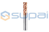 Tungsten steel Round Nose Cutter CNC Tool Alloy Coating Cutter 4 Blade End Mill Copper Cast Iron Processing Router Bit