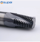 Tungsten Steel Thread 4 Blade End Mill Double Tooth Full Tooth Milling Cutter Thread Cutter